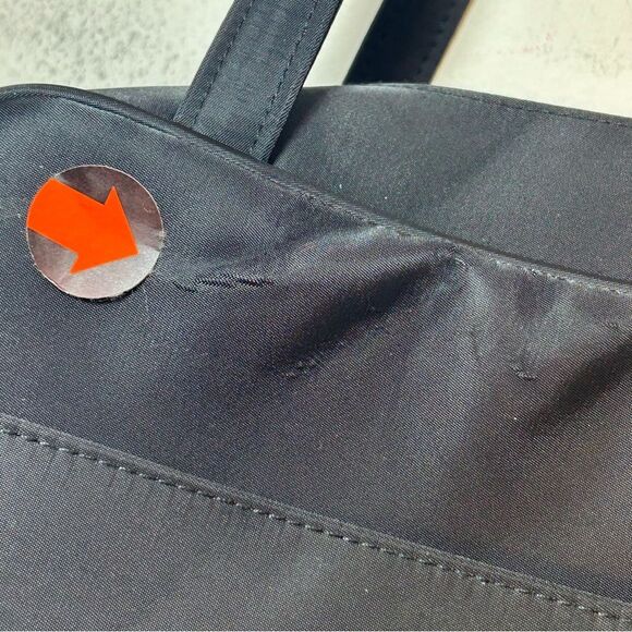 St John ladies Bag black gold double handle nylon capsule packable minimalist - Picture 11 of 13